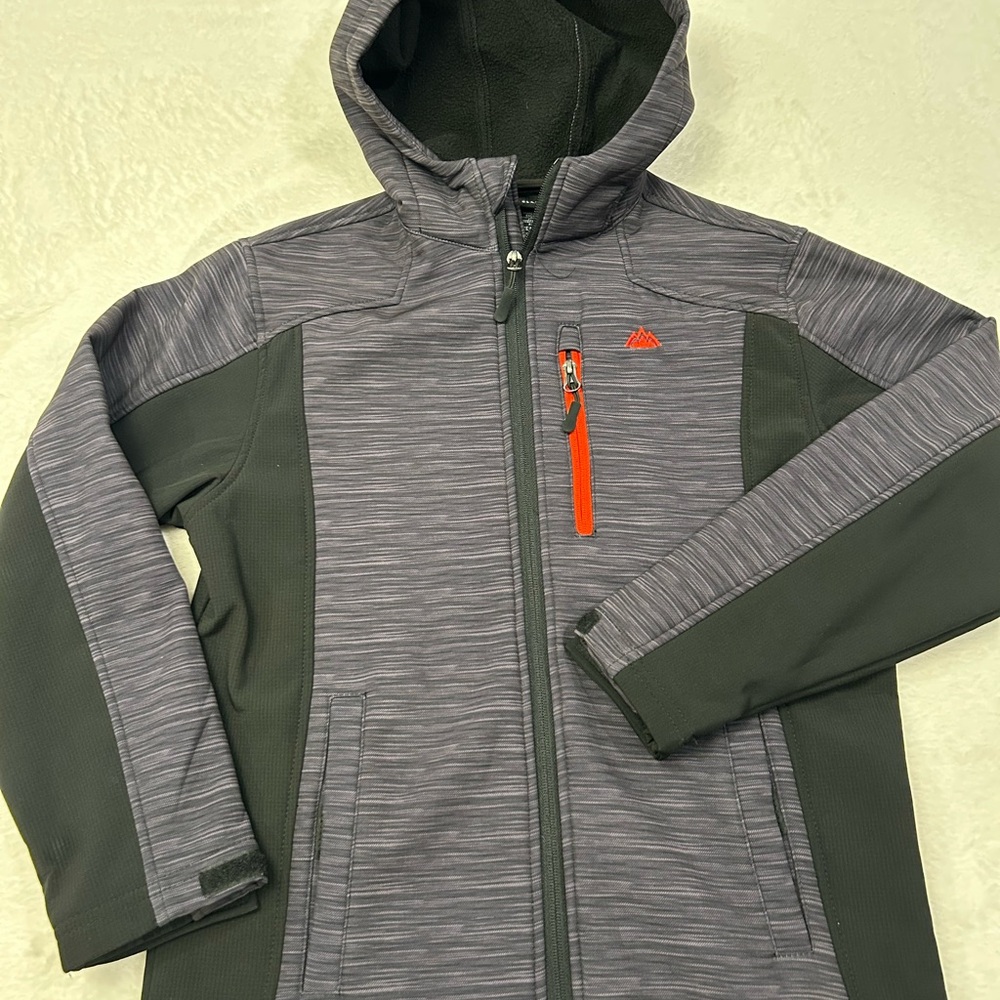 Snozu Gray and Green Raincoat Performance Jacket for‎ Youth Medium
